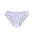 thumbnail image 1 of ameIAEA Women's Cotton Underwear Mid Rise Lace Panties Full Coverage Breathable Stretch Briefs, 1 of 3