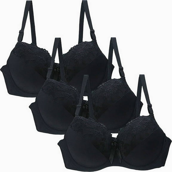 ameIAEA Women's Minimizer Bra Push Up Underwire Adjustable Straps Full Coverage Everyday Bras