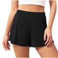 thumbnail image 1 of ameIAEA Women's Sleep Shorts Elastic Waisted Pajama Bottoms Summer Lounge Pj Shorts Sleepwear, 1 of 7
