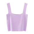 thumbnail image 1 of ameIAEA Women's Square Neck Sleeveless Tank Tops Basic Solid Color Layering Shirts Summer Camisole, 1 of 3