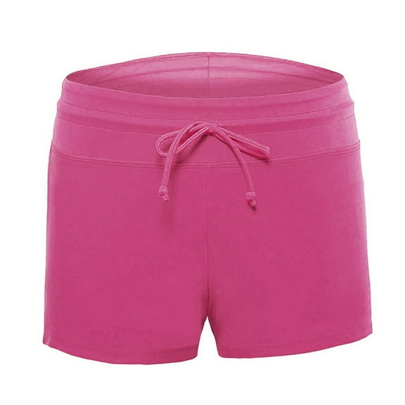 ameIAEA Women's Swim Shorts Elastic Waisted Drawstring Board Beach Shorts Swimwear Bottom
