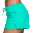thumbnail image 1 of ameIAEA Women's Swim Shorts Elastic Waisted Drawstring Board Beach Shorts Swimwear Bottom, 1 of 5
