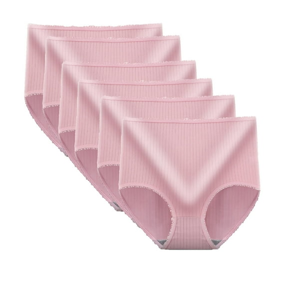 ameIAEA Women's Underwear High Waisted Ladies Panties Soft Full Coverage Stretch Briefs Pack