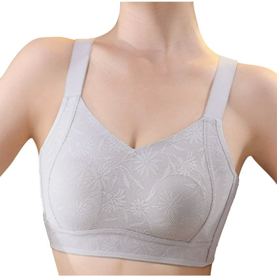 ameIAEA Womens Full Coverage Wireless Bra No Underwire Push Up Comfort Bra Breathable Everyday Bra