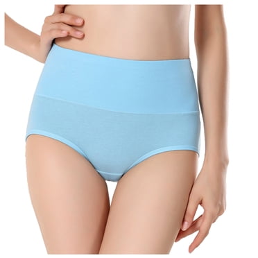 Fatyb Women's Cotton Stretch Bikini Underwear High-Cut Panties