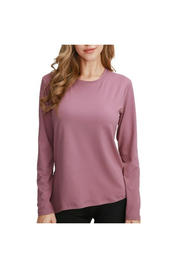 Womens Workout Tops Long Sleeve Side Split Casual Shirts Athletic Running Gym Fall Tops