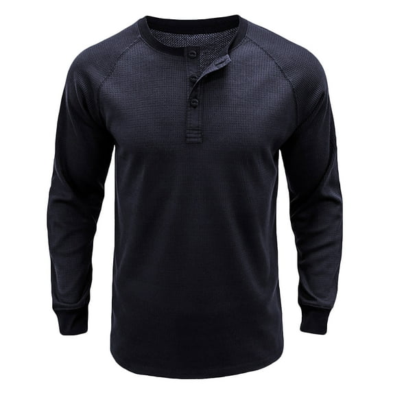 ameIAEA Workout Shirts for Men Long Sleeve Crewneck Fall Tops Solid Color Casual Tee Shirts