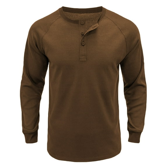 ameIAEA Workout Shirts for Men Long Sleeve Crewneck Fall Tops Solid Color Casual Tee Shirts
