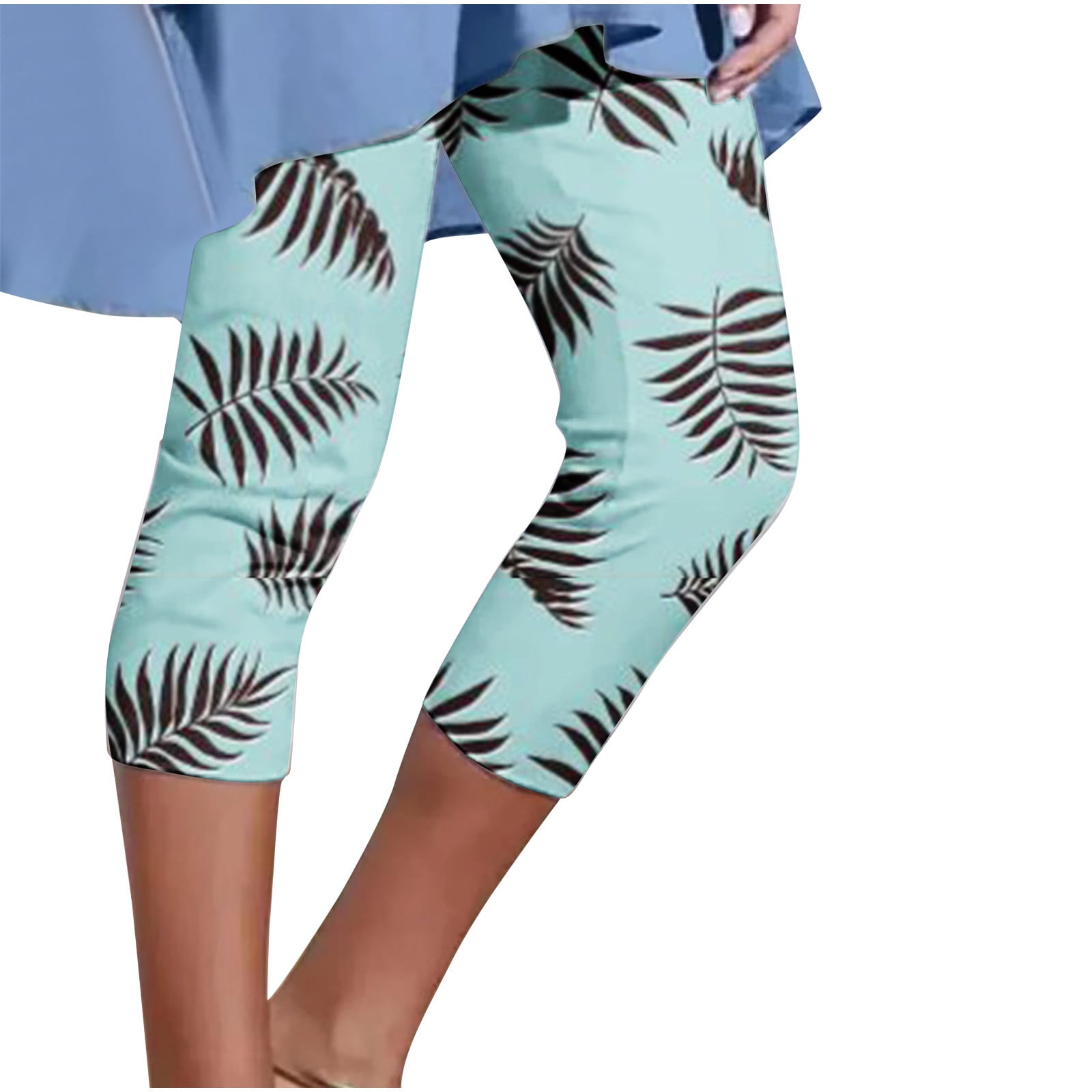 Palm Leaves Palm Cuff Forever 21 Black Legging Capris For Women