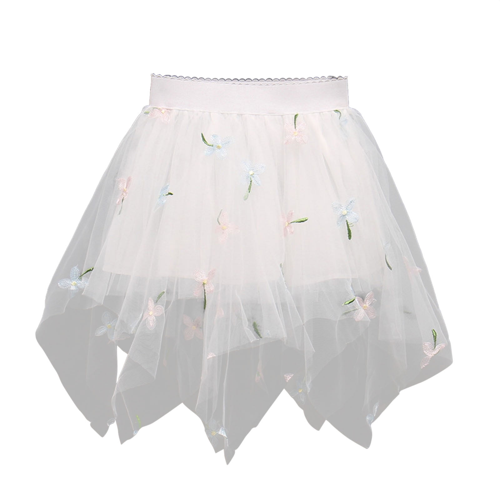 Girls 3D Butterfly Applique Top With Green Tiered Tulle Skirt Sets