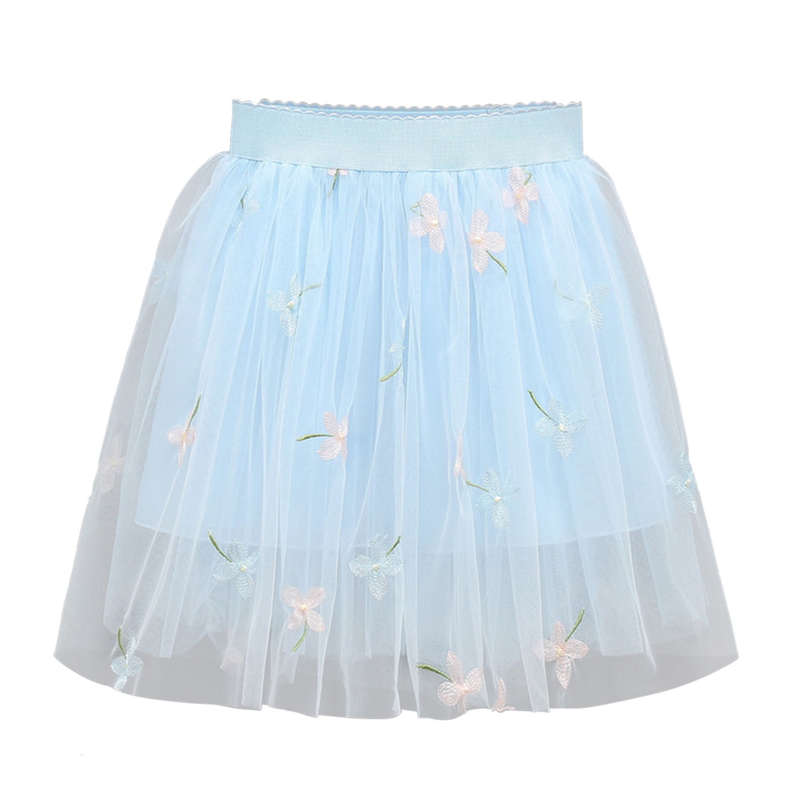 KIDS TEE MINI DRESS WITH LAYERED SKIRT TILED IN TIME