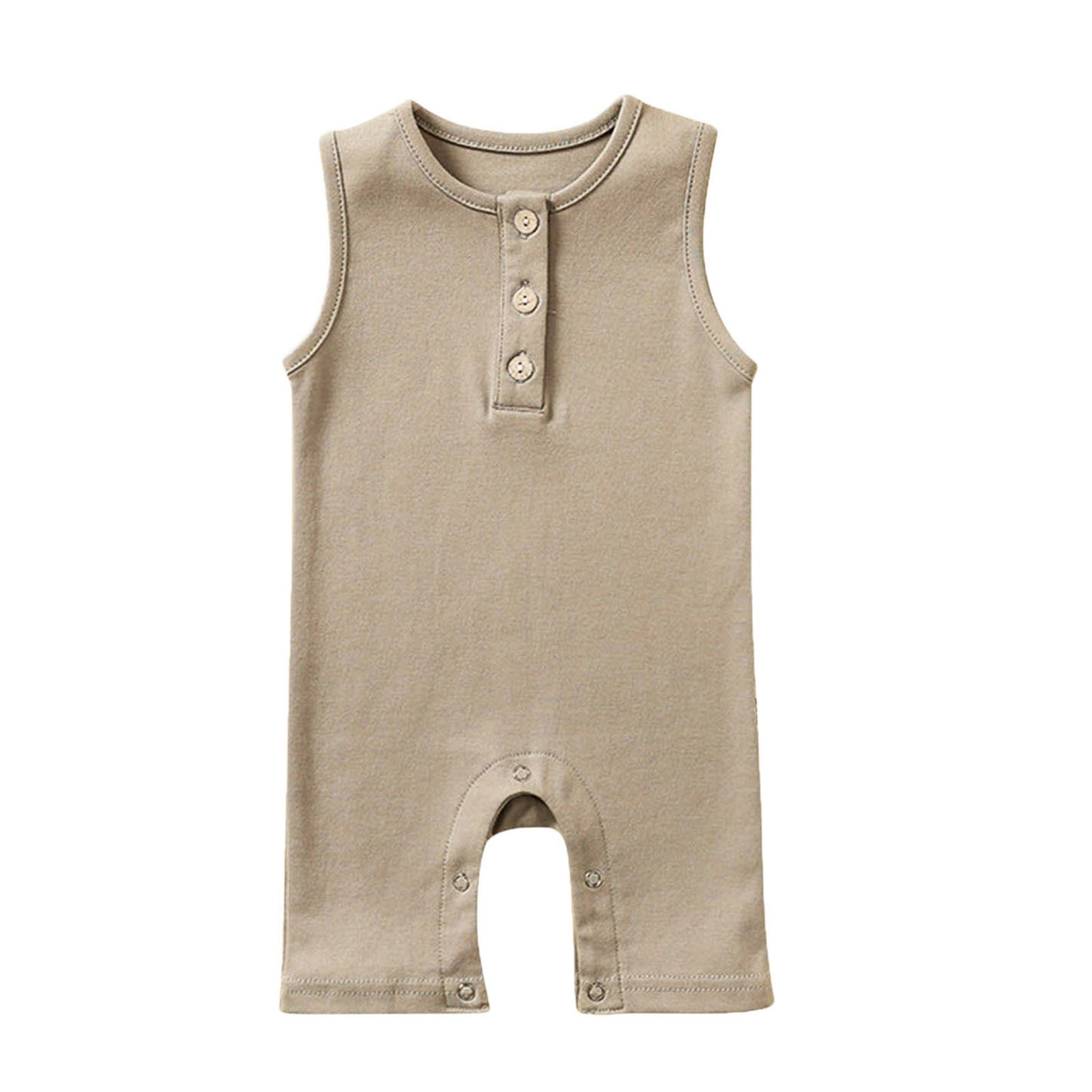 amelAEA Newborn Baby Boy Girl Sleeveless Romper Tank Top Bodysuit - Main Image