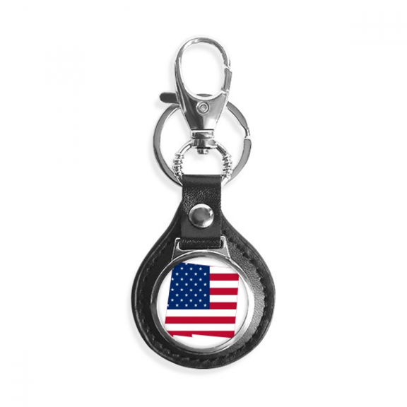 amemap stars stripes flag shape key link chain keyholder finder hook metal