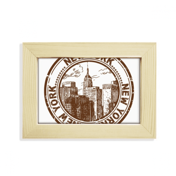 amenew york classic country city desktop decorate photo frame picture art painting 5x7 inch