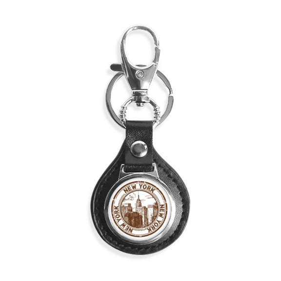 amenew york classic country city key link chain keyholder finder hook metal