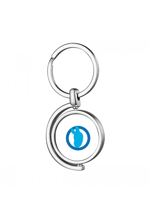 amepolitics brief joe profile sketch rotating keychain metal keyring holder