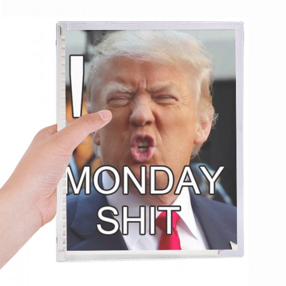 amepresident great angry image notebook loose diary refillable journal statiry