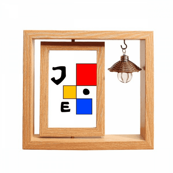 amepresident person joe colorful square Wooden Rotating Picture Photo Frame 4x6