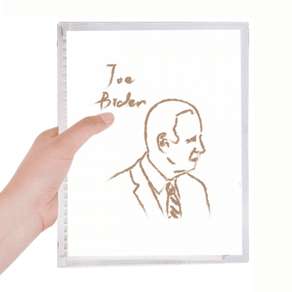 amepresident person joe profile sketch notebook loose diary refillable journal statiry
