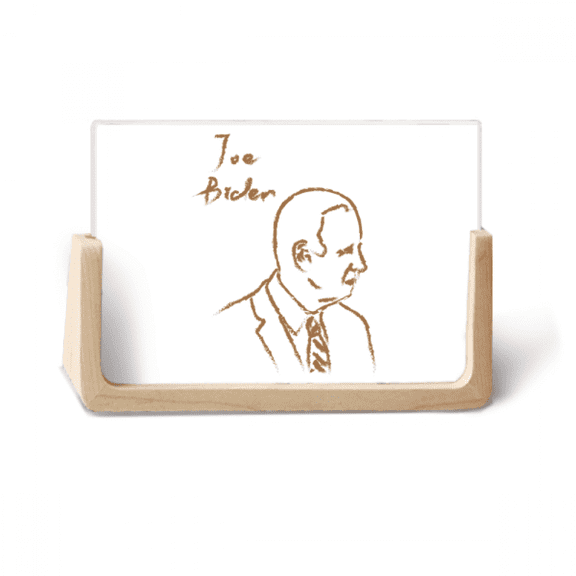 amepresident person joe profile sketch photo wooden photo frame tabletop display