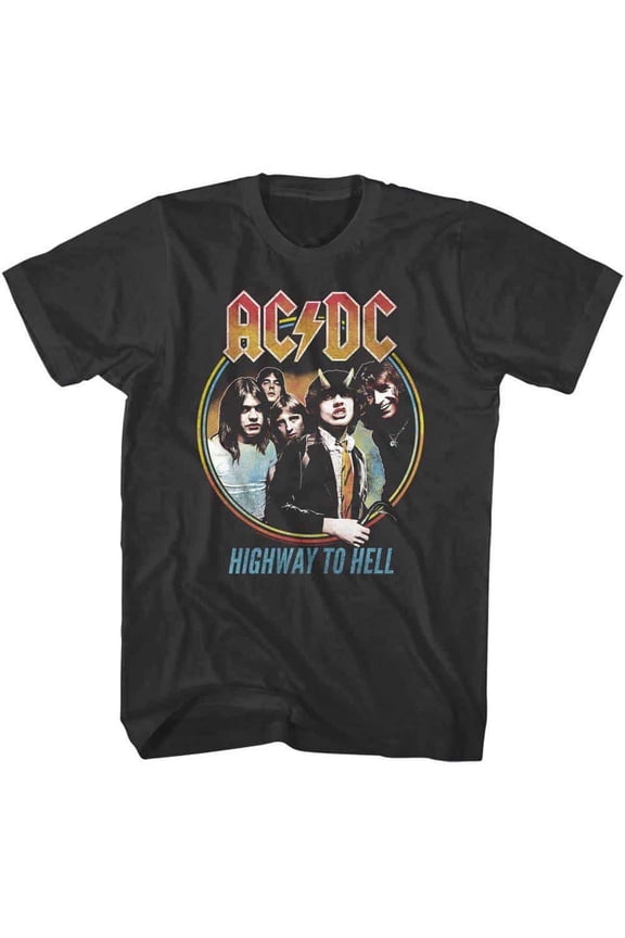 ACDC Highway to Hell Album Men's T Shirt (Black, AdultS)