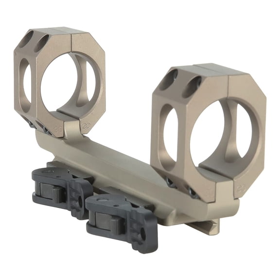ADM AD-RECON 30mm Dual QD TAC FDE Scope Mount, Vertical Split Rings, Extra Wide 3.875" Ring Spacing, 6061-T6 Aluminum, T3 Mil-Spec Anodized (AD-RECON-SEW-30-FDE-TAC)