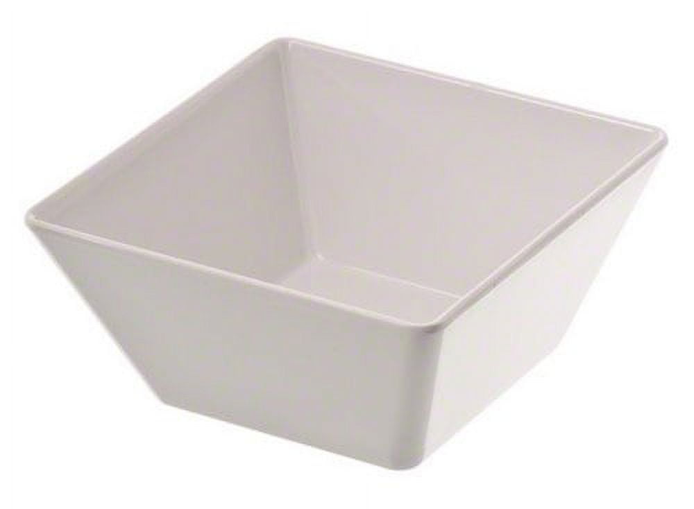 White Square Melamine 58-Ounce Serving Bowl