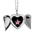 thumbnail image 1 of american pentagram flag star angel wings necklpendant fashion, 1 of 4