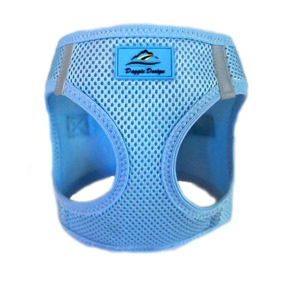 American River DD-ARUHG-1213-LTBL-L Ultra Choke-Free Mesh Dog Harness, Light Blue - Large
