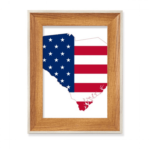 ameusa map stars stripes flag desktop wooden photo frame display picture art painting multiple sets
