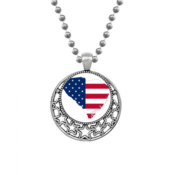 ameusa map stars stripes flag necklaces pendant retro moon stars jewelry
