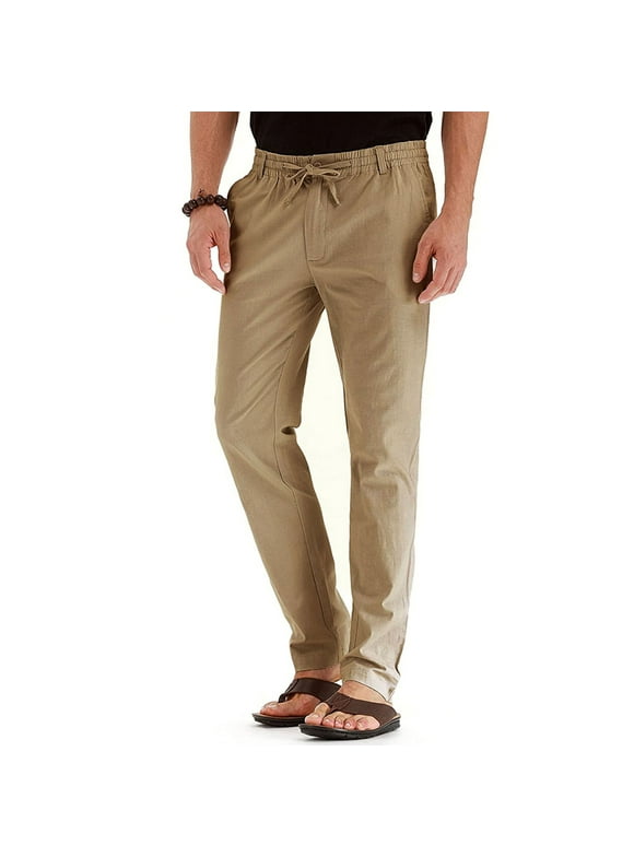 Elastic Waist Slacks Men