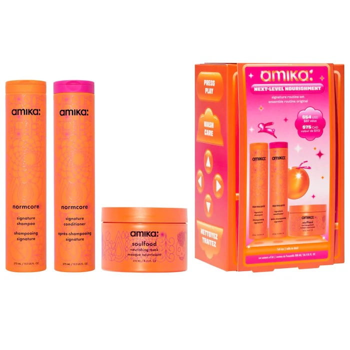 amika Next-Level Nourishment Signature Hair Routine Set