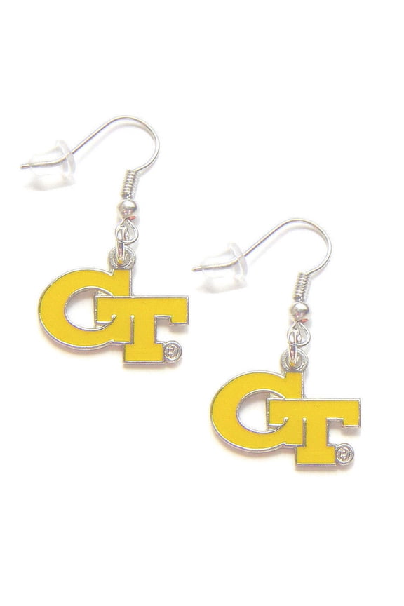 NCAA Dangler Earrings, Georgia Tech