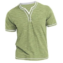 amkenre Polos Shirts for Men Casual V-Neck Short Sleeves Golf Shirts Breathable Athletic Tees Gym Blouse