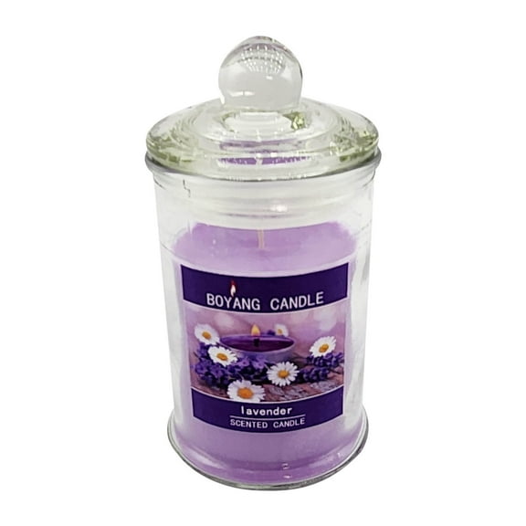 amlbb 1pc 90g Transparent Soy Wax Scented Candle In Clear Glass Jar, Suitable for Home Decoration And Romantic Gift on Clearance