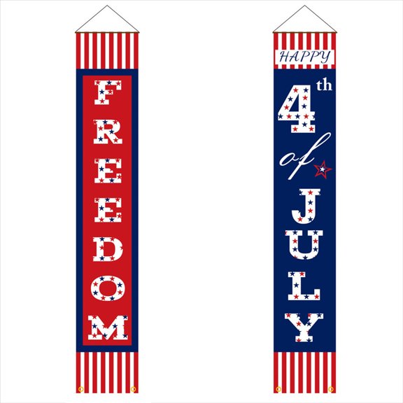 amlbb 2023 Independence Day Decorations American Independence Day Couplet 2021 Red And Blue Star Decoration Curtain
