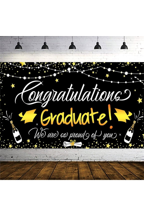 Graduation Decorations Class Of 2023 Large Class Of 2022 Graduate Banner Decorations Congratulations Banner 2022 Graduation Party Photograph Background Decorations