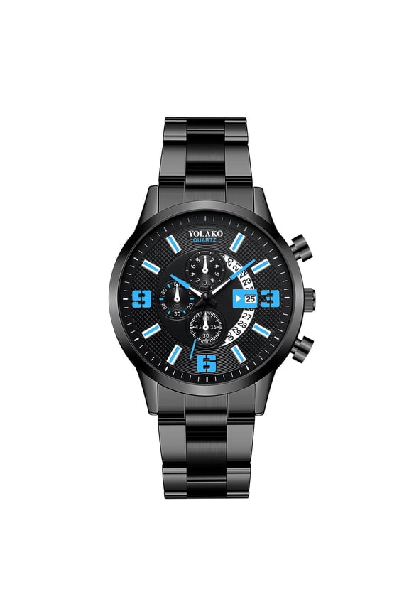 Men’s Watch Men's Casual Quartz Stainless Steel Strap Watch Analog Watch Gifts for Men on Clearance