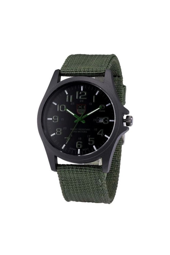Men’s Watch Mens Date Stainless Steel Military Sports Analog Quartz Wrist Watch Waches for Man Business Work on Clearance