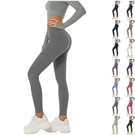 amlbb Pants for Women Workout Out Leggings Stretch Waist Button Pocket Yoga Gym Loose Pants Soft Casual Lounge Joggers Womens Sweatpants