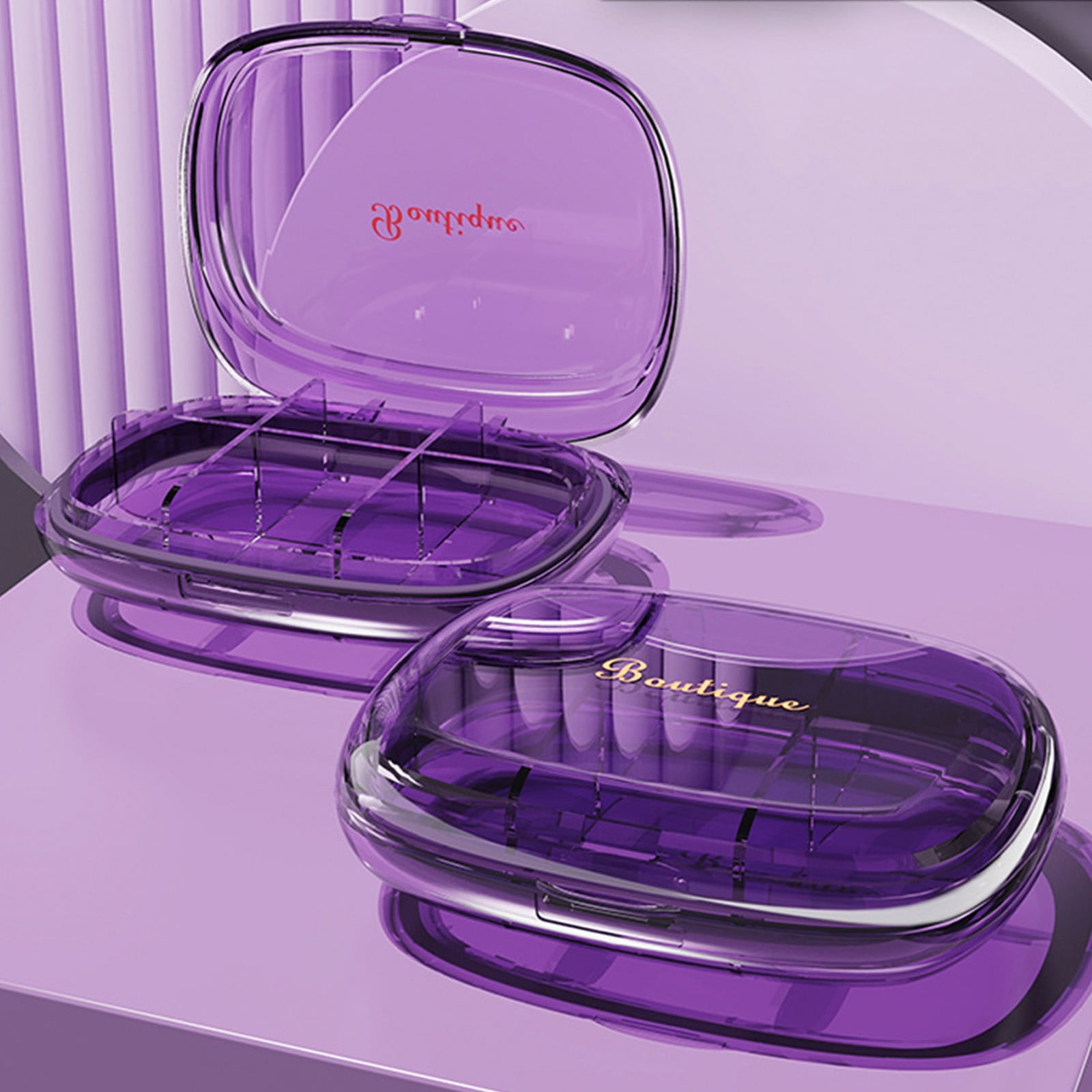 amlbb Pill Organizer Storage Travel Tablets Organizer Small 6 Grids