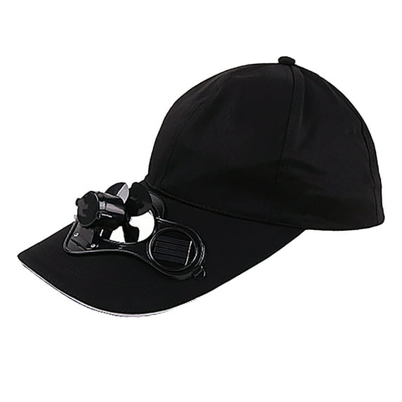 amlbb Portable Fan Solar Fan Cap Advertising Cap Baseball Cap Men's And Women's Sun Visor Summer on Clearance