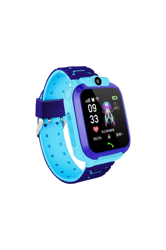 Q12 Smart Positioning Watch Children's Waterproof Camera Phone One Button Call Alarm Clock Watch Smart Watch for Kids on Clearance