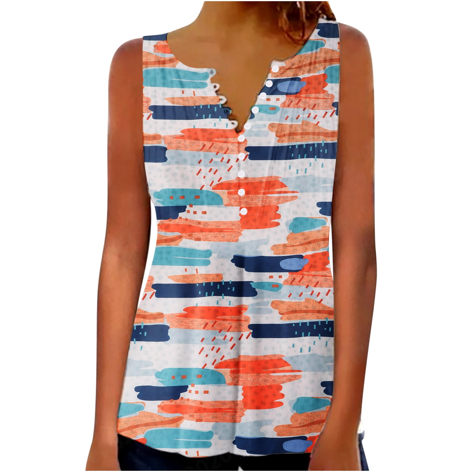amlbb Women's Tank Tops Clearance Summer Women Sexy Fold Printed