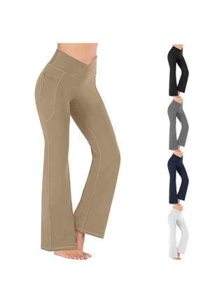 High Waisted Yoga Pants with Pockets – Abbisales