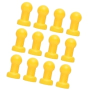 amleso 12x Trampoline Pole Replacement for Iron Bed Frame Protection Spare Parts Easily Install Yellow 25mm Diameter