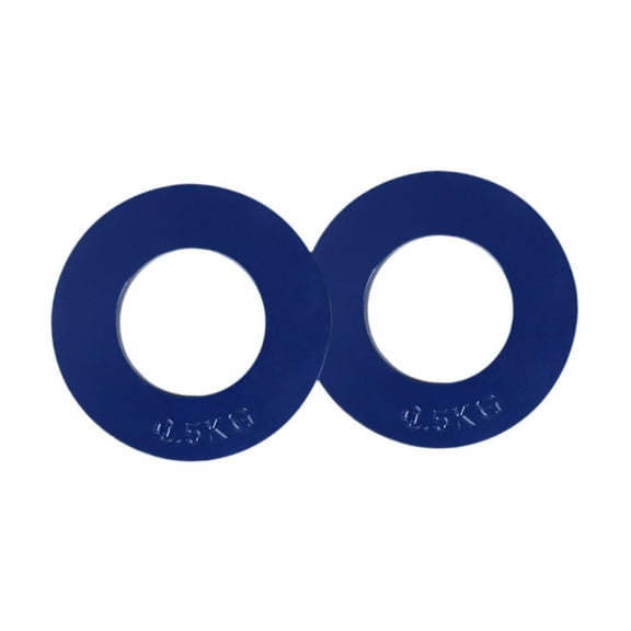 amleso 2 Pieces Micro Weight Plates Extra Weights Compact Drop Resistant Change Weight Plates for Workout Progressive Cross Training Blue 0.5kg