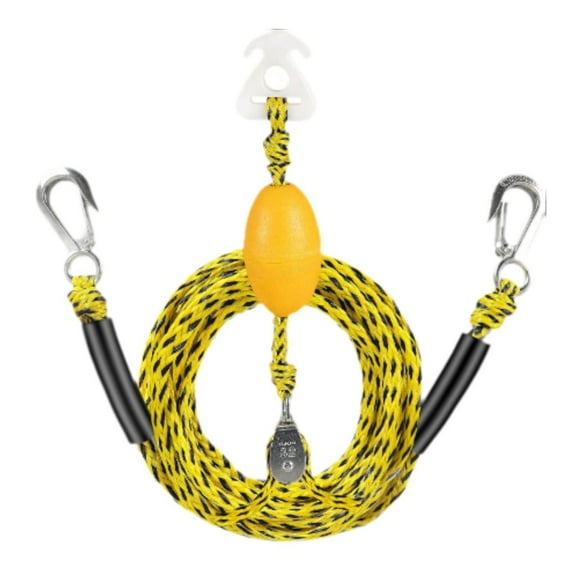 amleso Boat Tow Harness for Tubing Boat Tow Harness Boat Tow Rope Heavy Duty High Tensile Strength Towing Rope for Water Ski Surfing Yellow