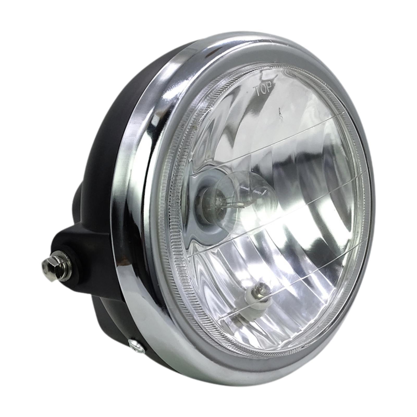 amleso Generic Motorcycle Headlight Assembly Dustproof Waterproof Replacement Motorbike Accessories Practical Head Lamp Super Bright
